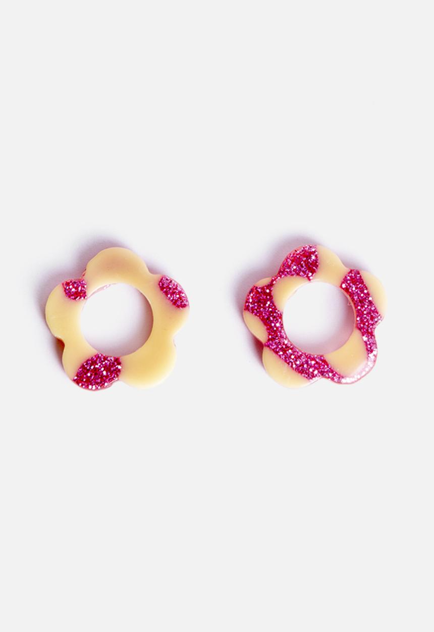 Pina Jewels - Daisy charm - glit pink + butter
