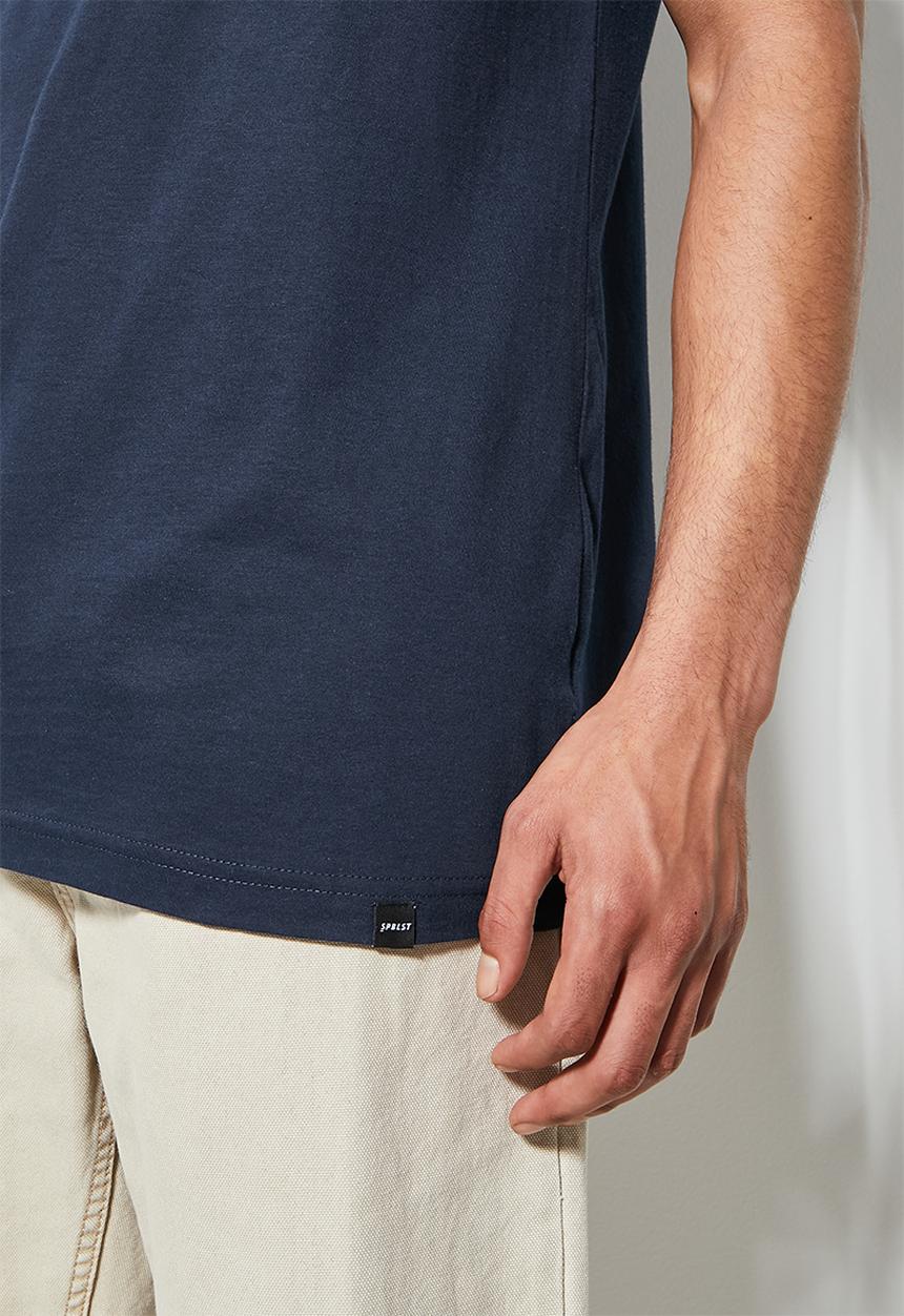 Superbalist - Nate embroidered nautique tee - navy