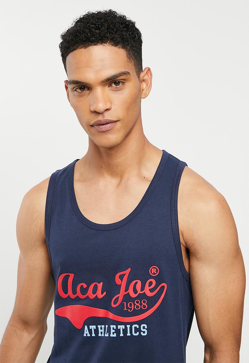 Aca Joe - Hd flat printed vest - estate blue