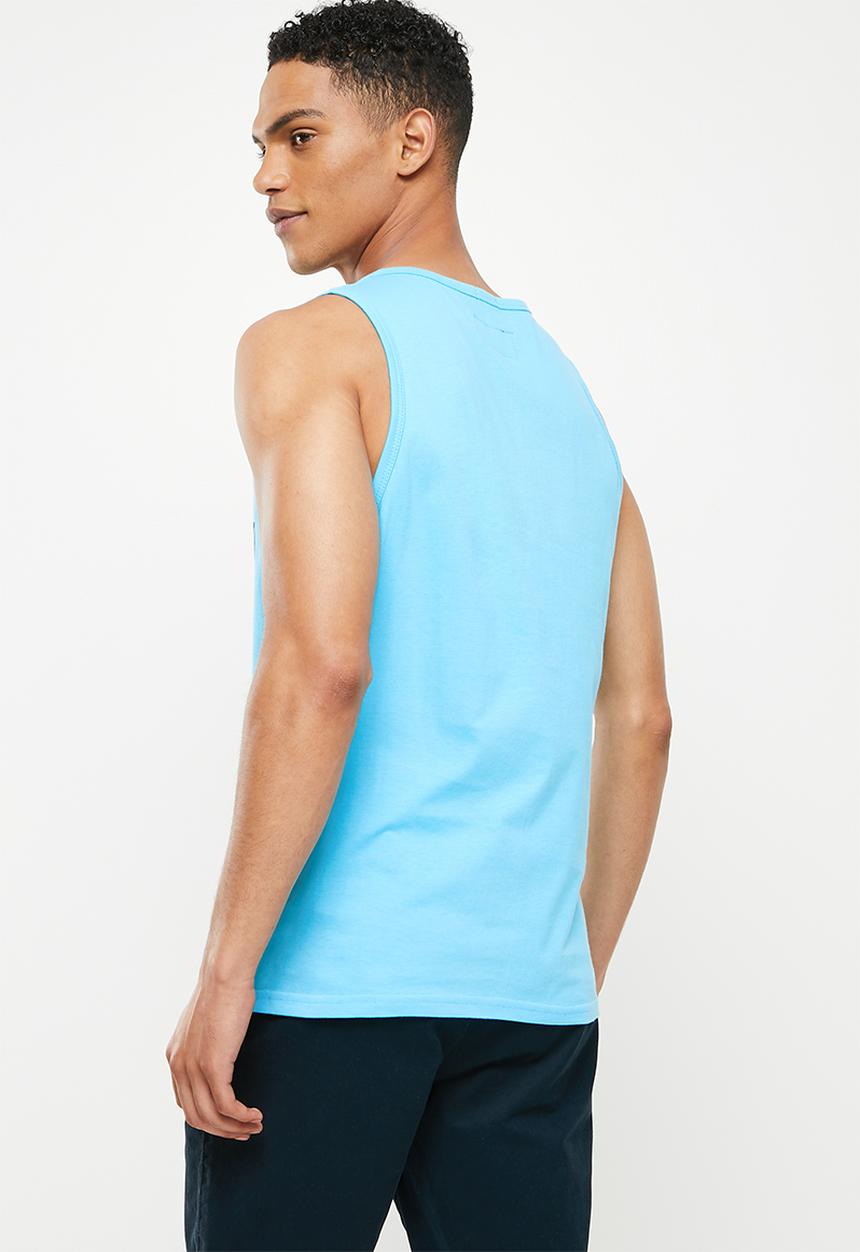 Aca Joe - Hd flat printed vest - button blue