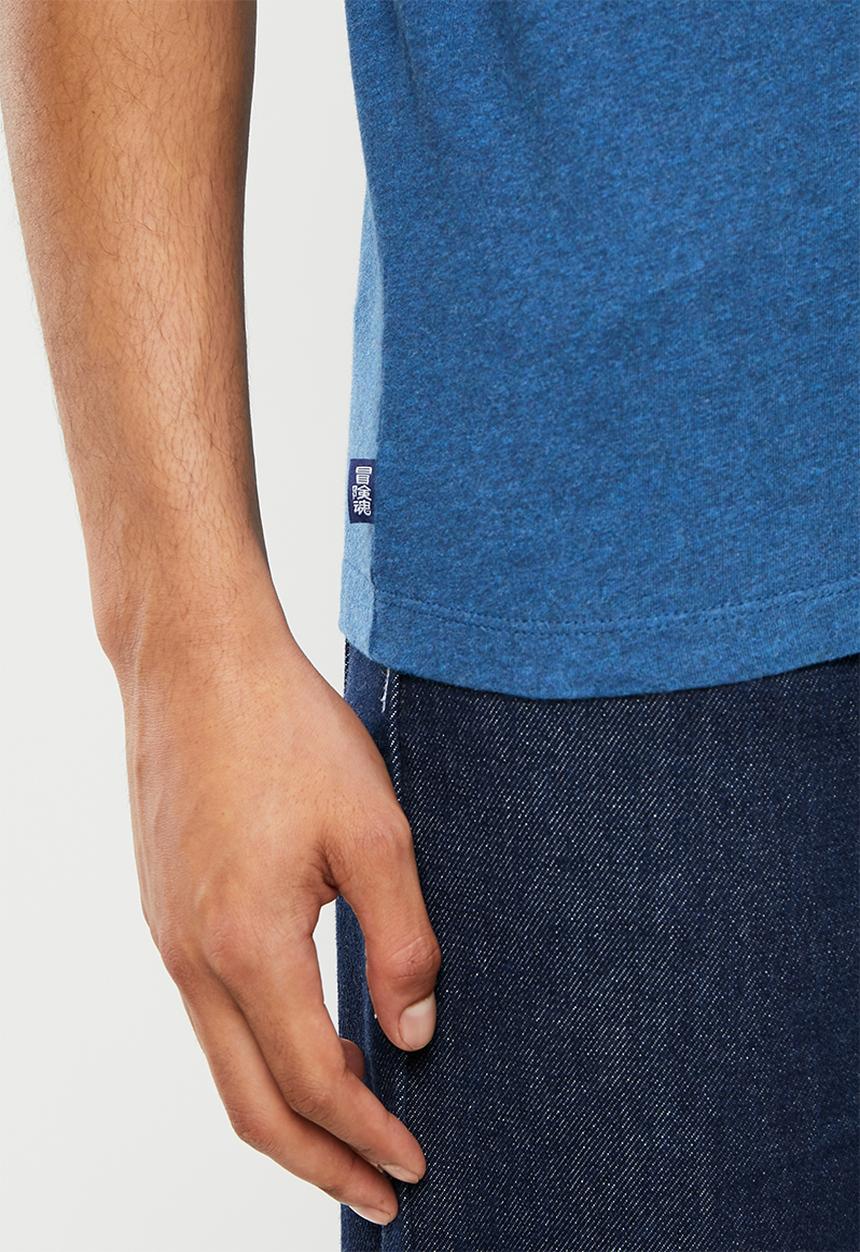 Superdry. - Ol vintage emb tee - ketion blue marl
