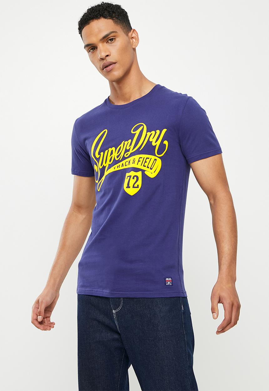 Superdry. - Collegiate graphic tee - supermarine navy