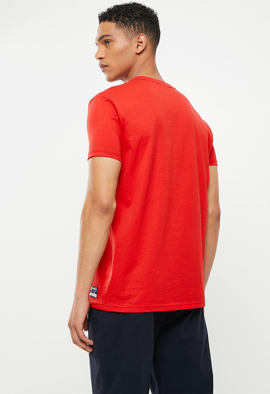 Superdry. - Sportstyle chenille tee - risk red