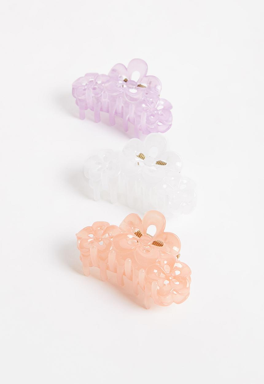Cotton On - Caitlin claw clip pack - multi