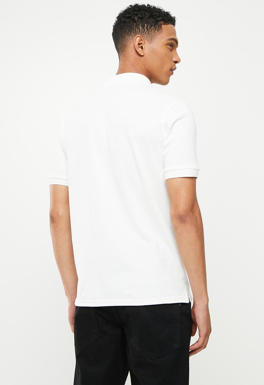 urban° - Urban short sleeve small logo golfer - white