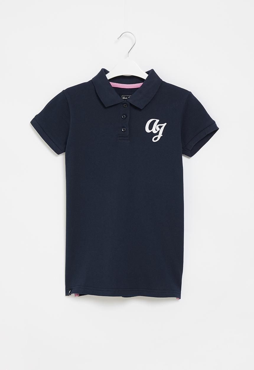 Aca Joe - Girls aca joe foil print golfer - navy