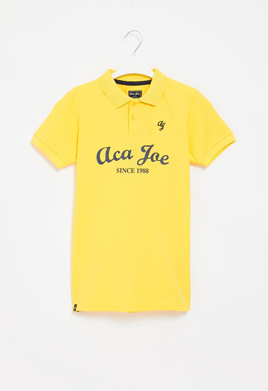 Aca Joe - Boys aca joe flat print golfer - yellow