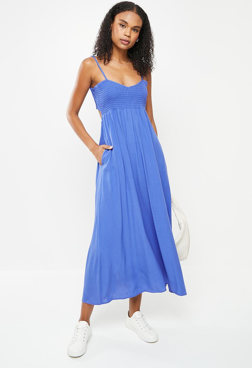 Me&B - Shirred bodice sun dress - nautical