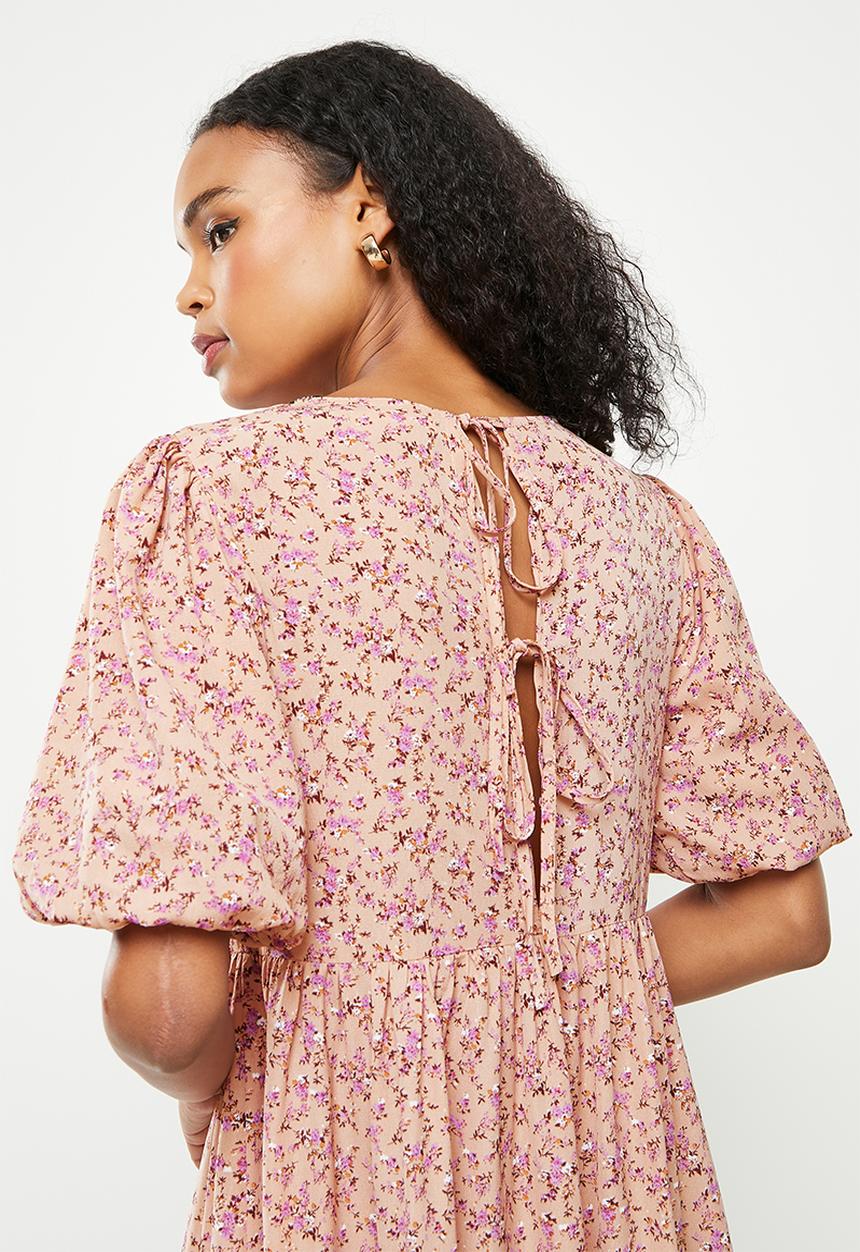 Glamorous - Culpture dress - pink ditsy floral