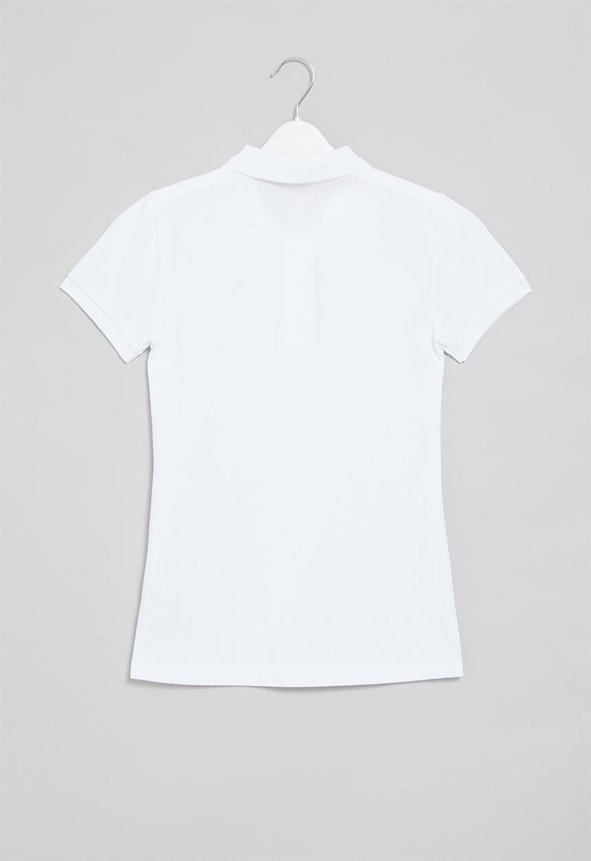 GUESS - Short sleeve classic guess polo - true white