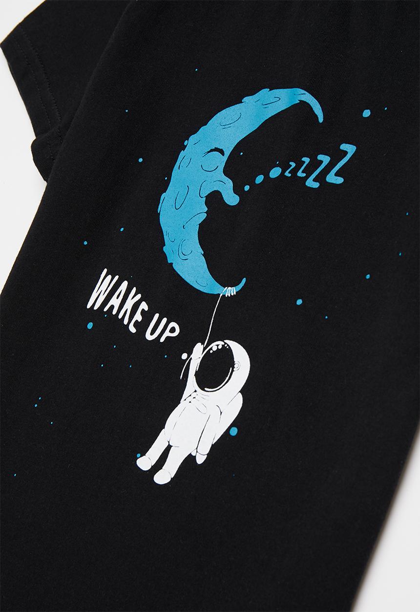 Pop Candy - Boys tee & shorts pj set - teal & black