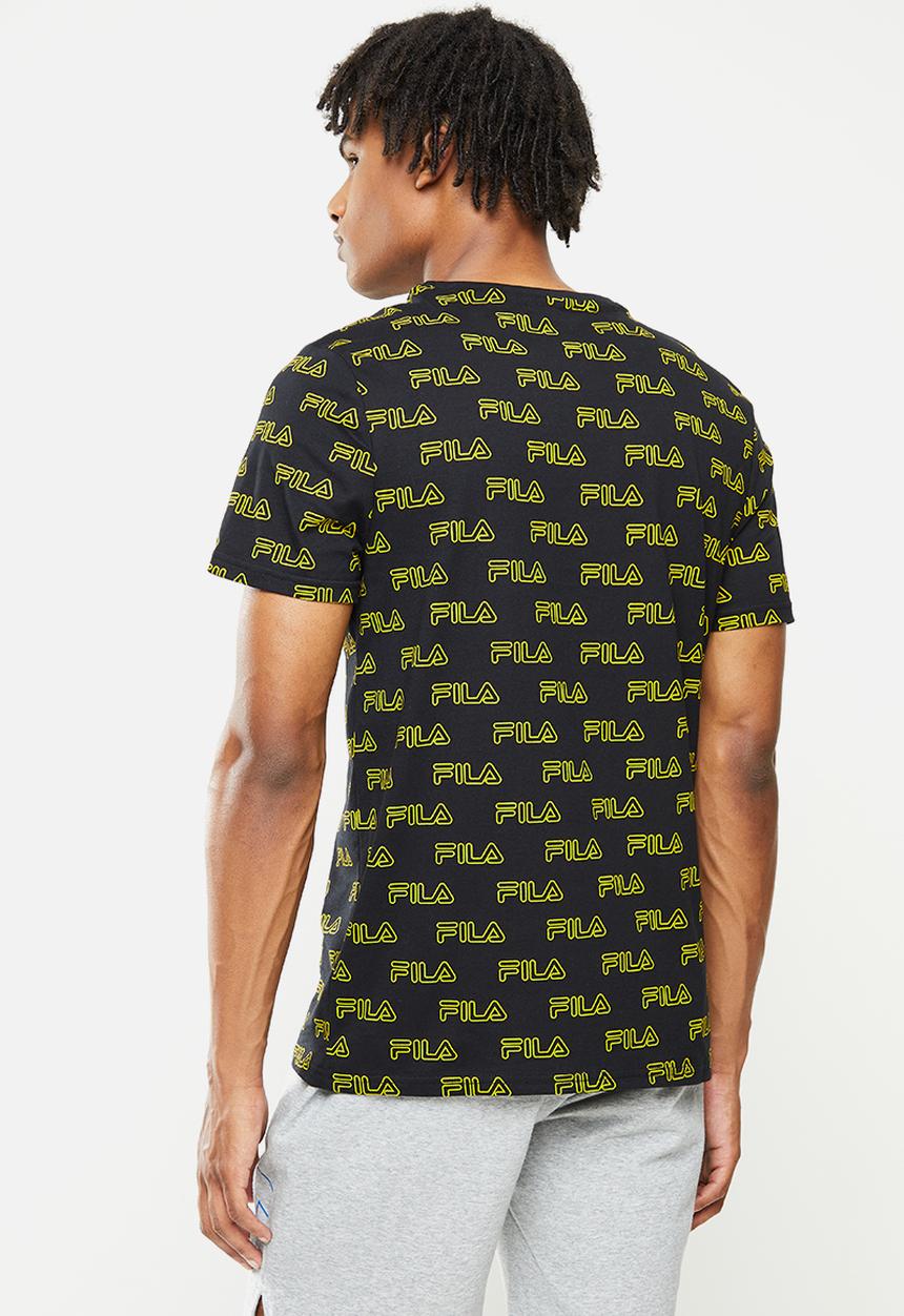 FILA - Amoro aop short sleeve tee - black