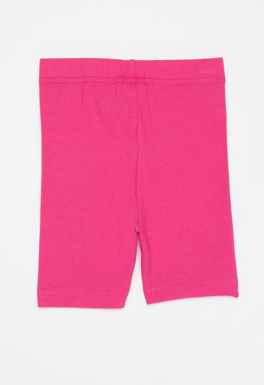 Pop Candy - Younger girls 2 pack cycling shorts - navy & pink
