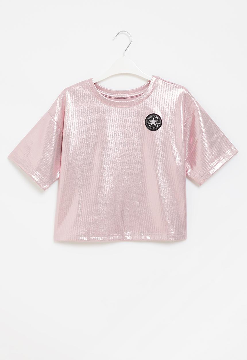Converse - Cnvg boxy foil knit top - himalayan salt