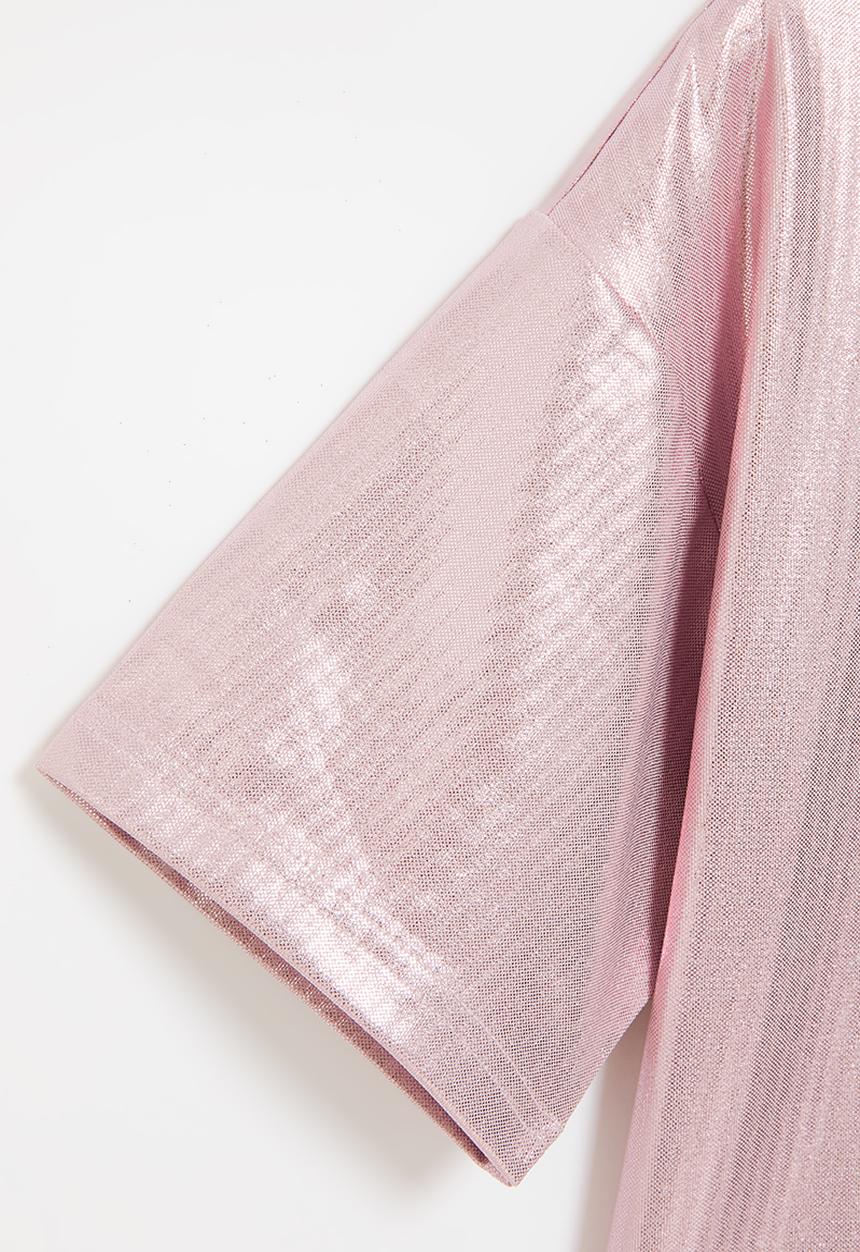 Converse - Cnvg boxy foil knit top - himalayan salt