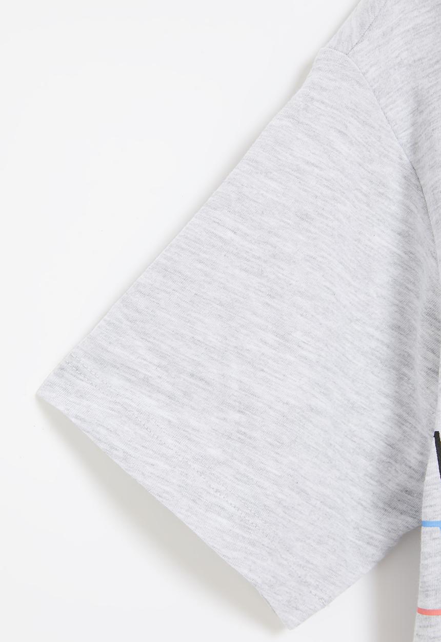 Converse - Cnvg all star repeat boxy tee - lunar rock heather