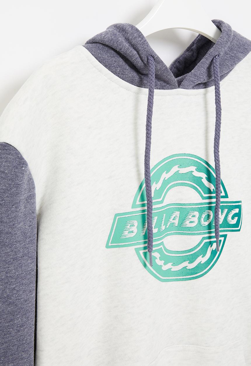 Billabong  - Boys speedzone hood - blue & grey 