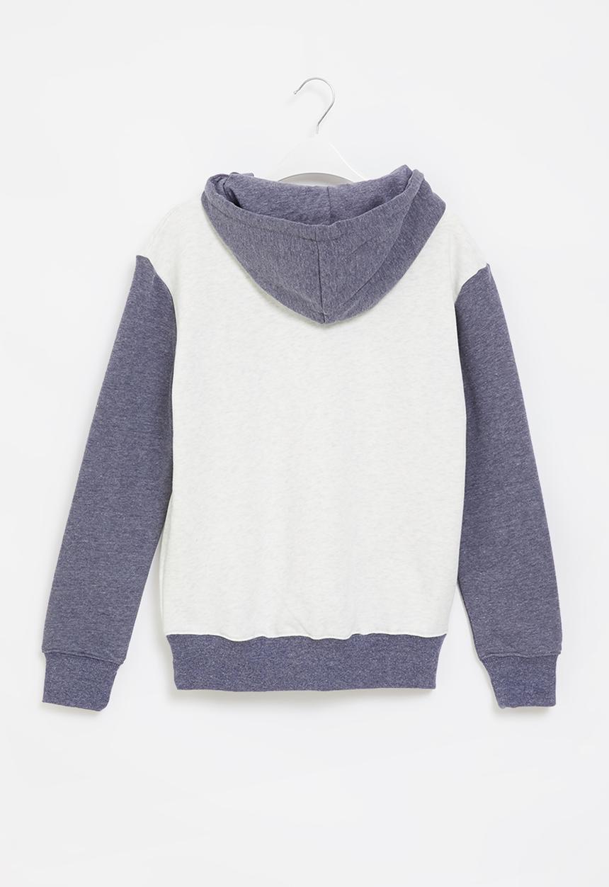 Billabong  - Boys speedzone hood - blue & grey 