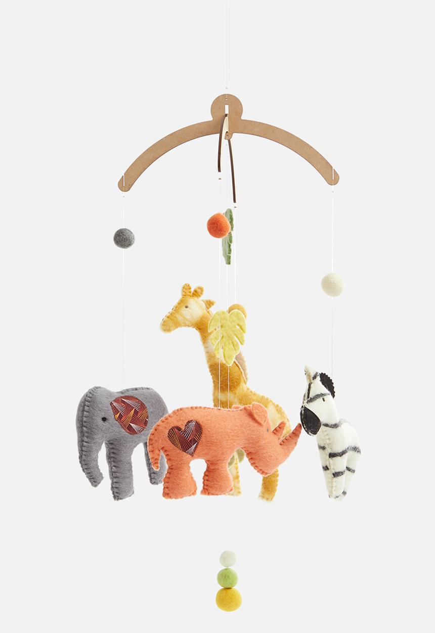 Skaapie - Into the wild felt mobile - multi