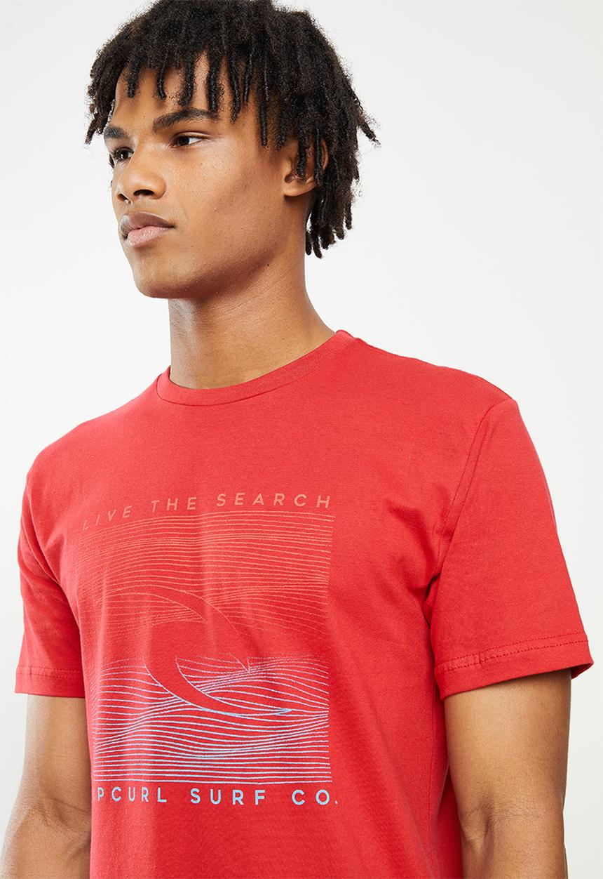 Rip Curl - Topography tee  - red