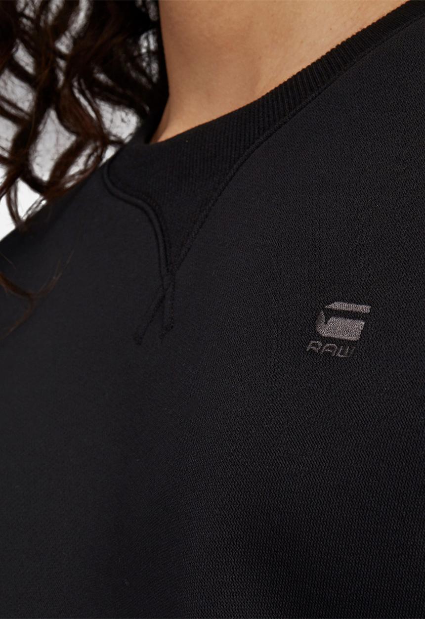 G-STAR - Premium core long sleeve r sweat  - black