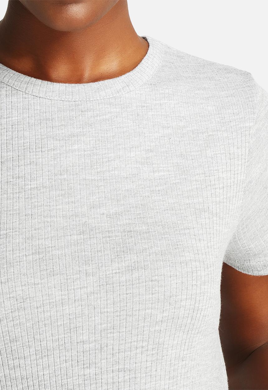 New Look - Maxi Rib Side Spit Tee