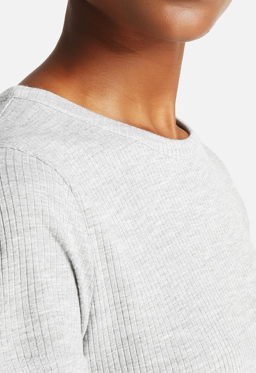 New Look - Maxi Rib Side Spit Tee