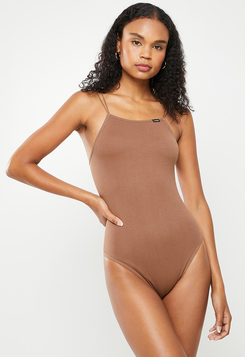 KANGOL - Rib bodysuit - chocolate