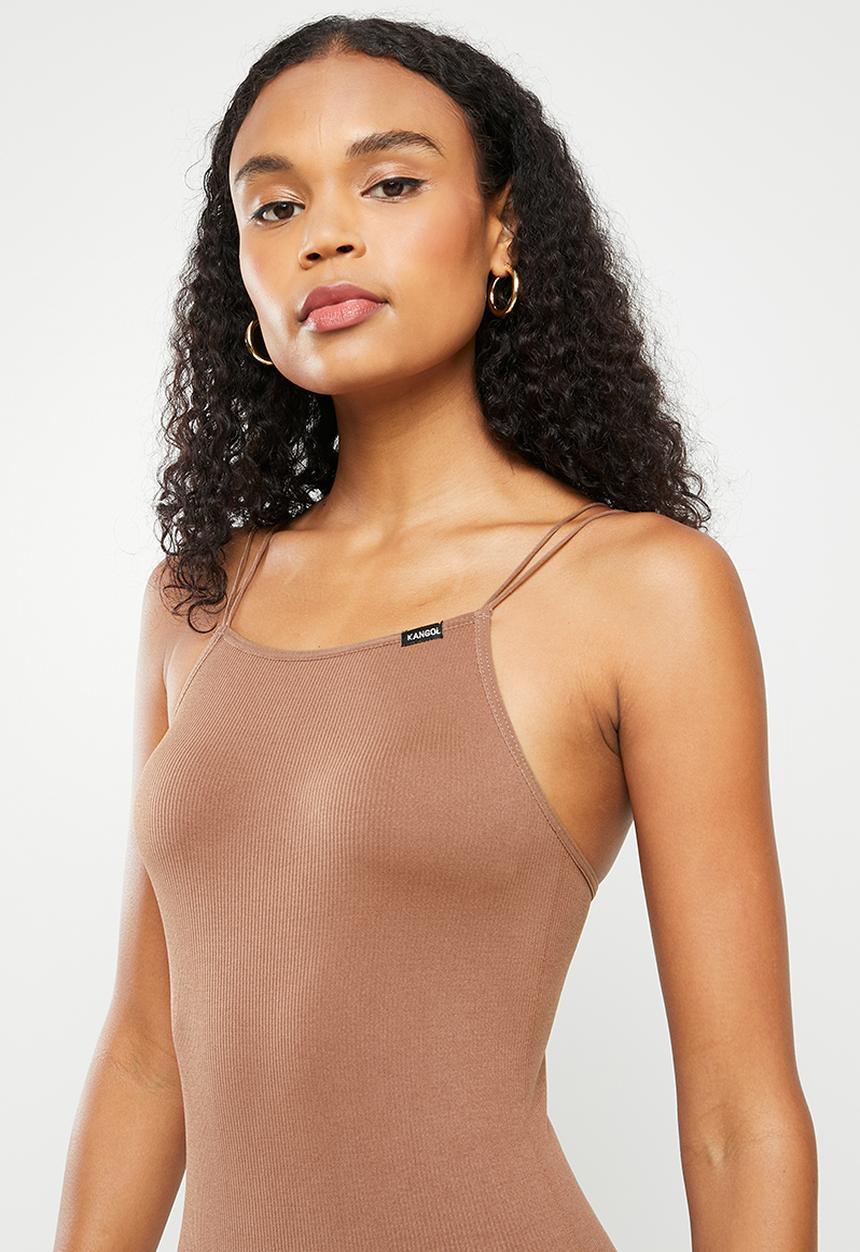 KANGOL - Rib bodysuit - chocolate