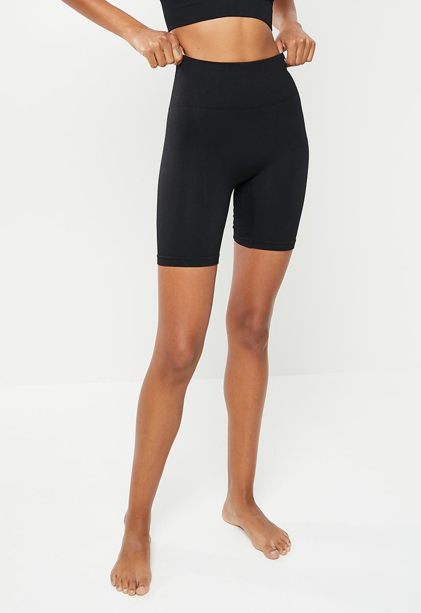 KANGOL - High waisted  shorts - black