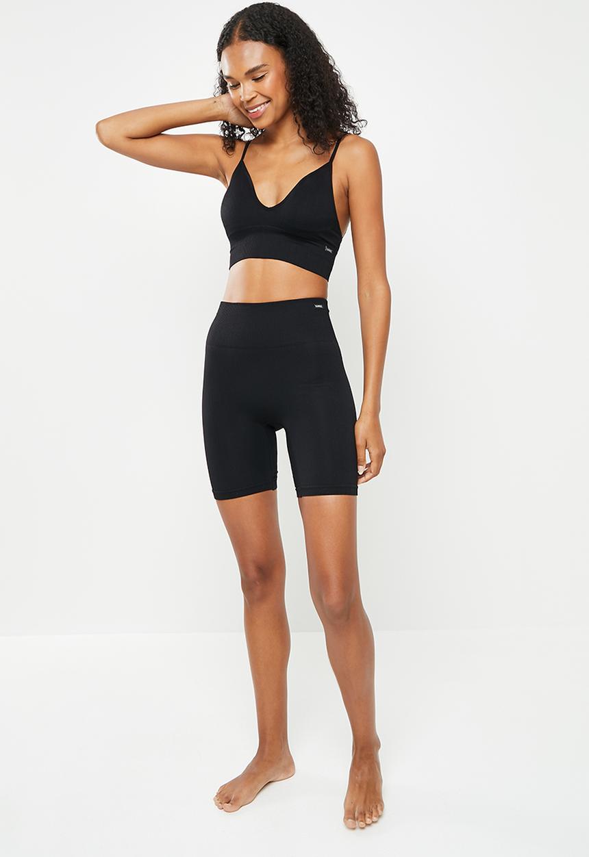 KANGOL - High waisted  shorts - black