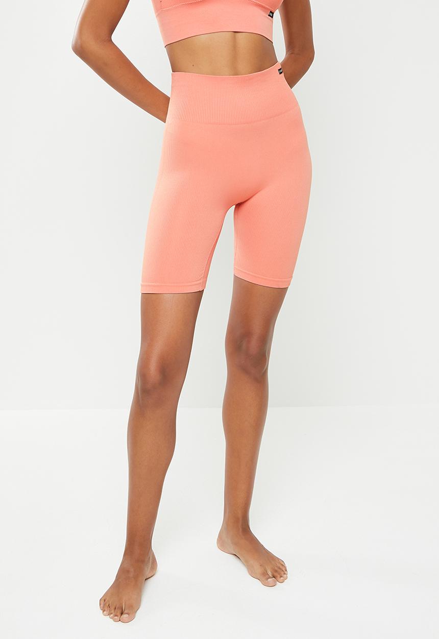 KANGOL - High waisted  shorts - himalayan bronze