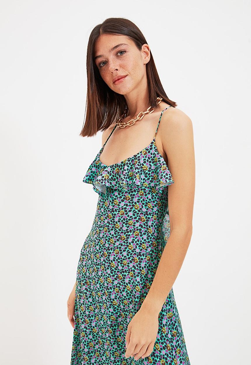 Trendyol - Floral patterned ruffle beach dress - multi 