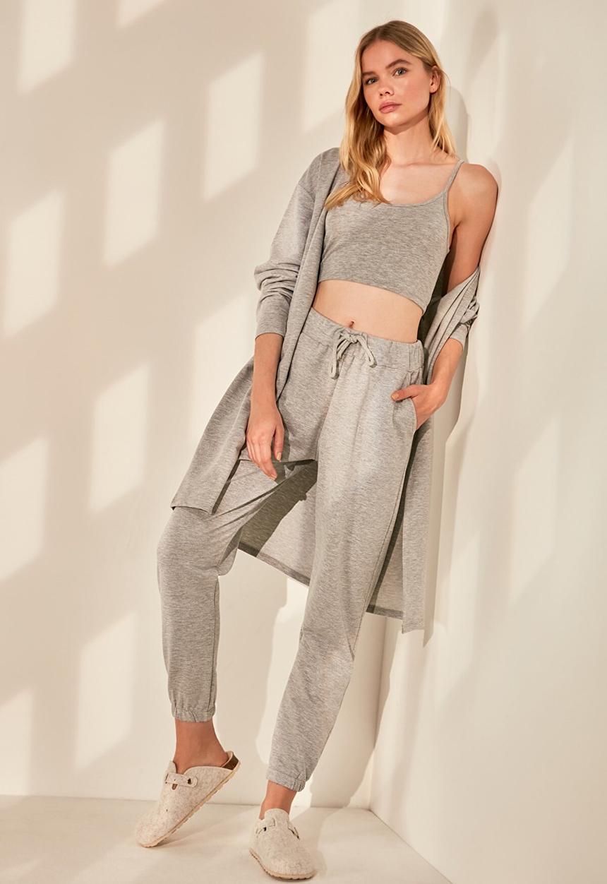 Trendyol - Basic lounge sweat pants - grey