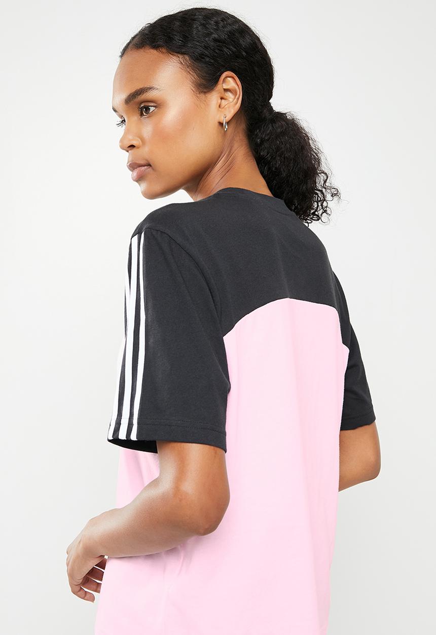 adidas Performance - Cb short sleeve performance tee - black & clear pink