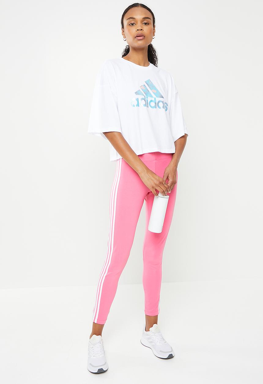 adidas Performance - Perfomance crop tee - white