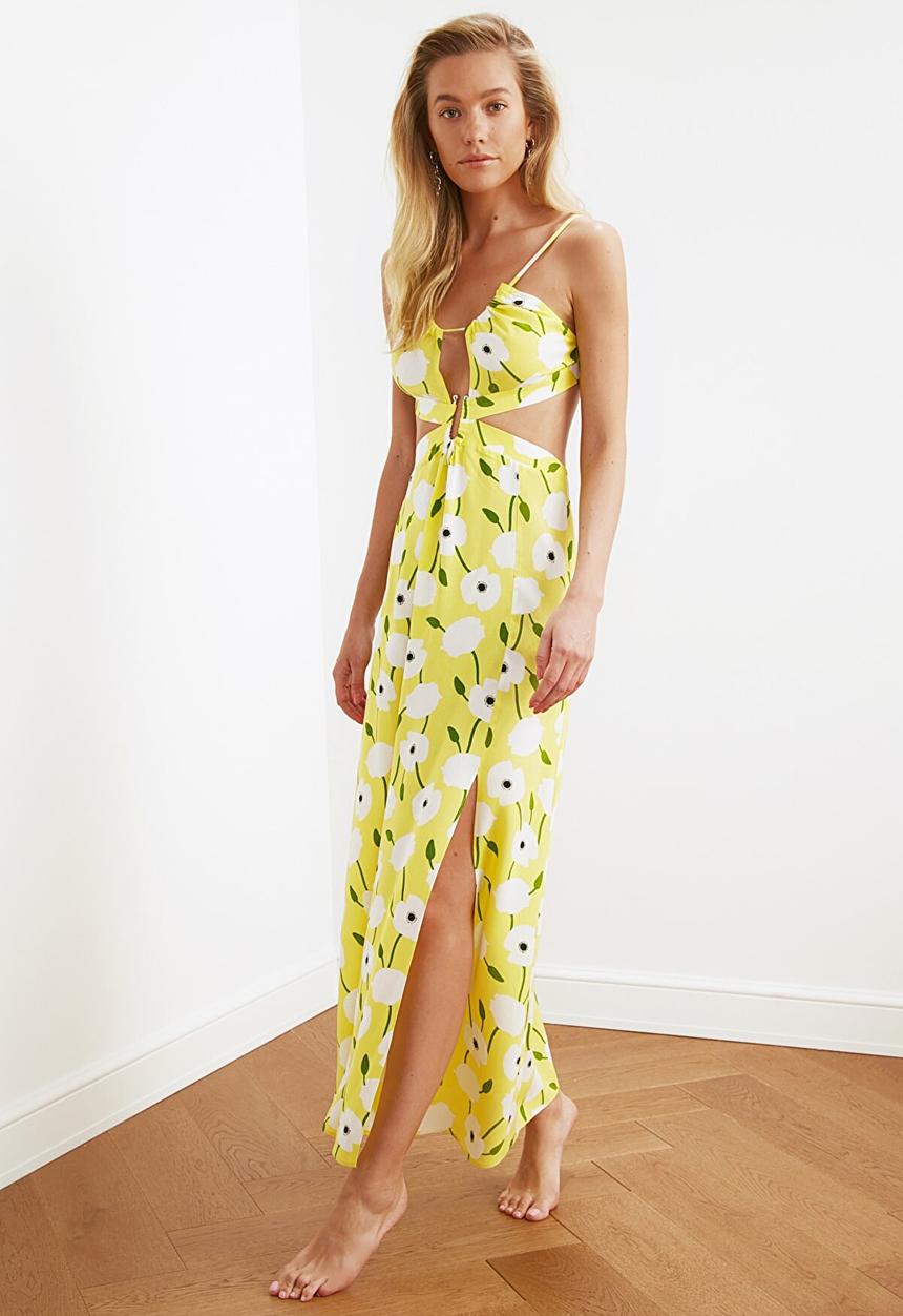 Trendyol - Floral pattern  beach dress - multi 