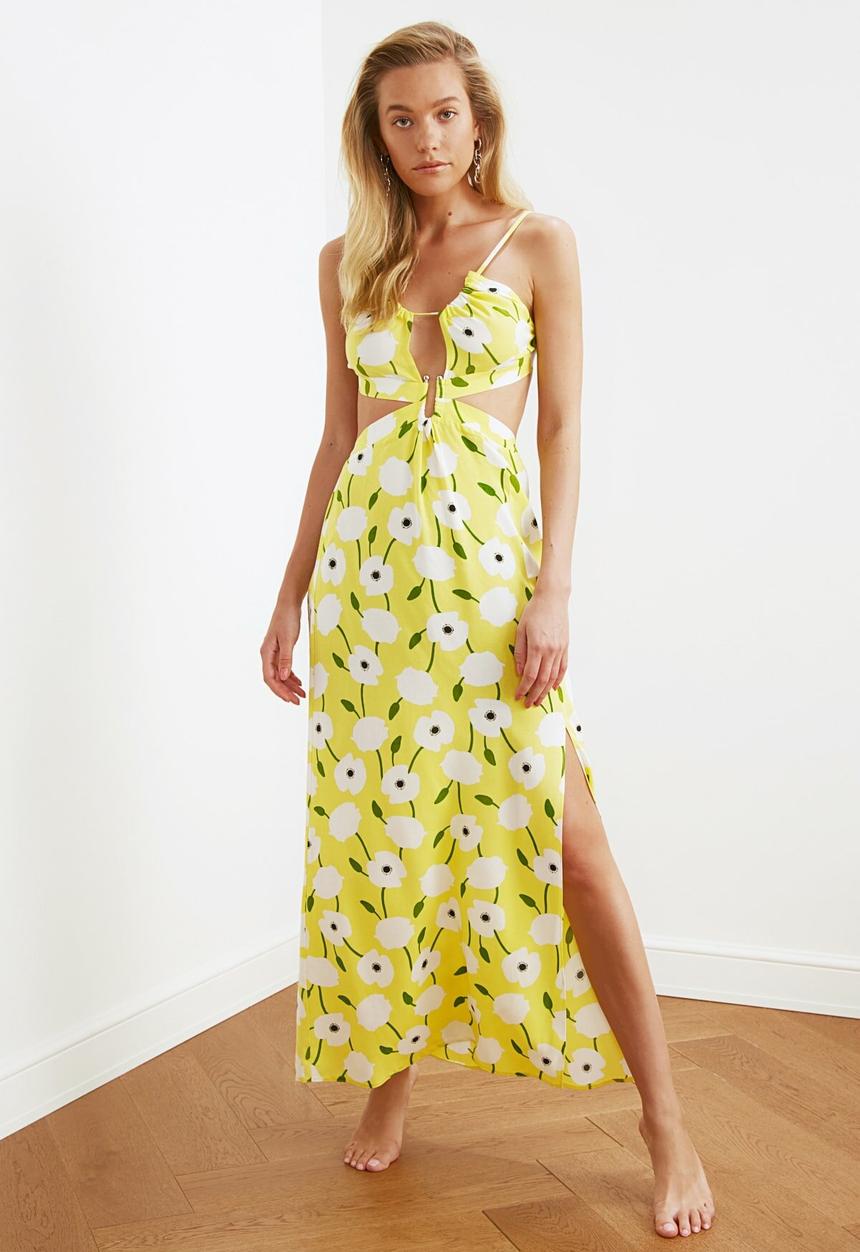 Trendyol - Floral pattern  beach dress - multi 
