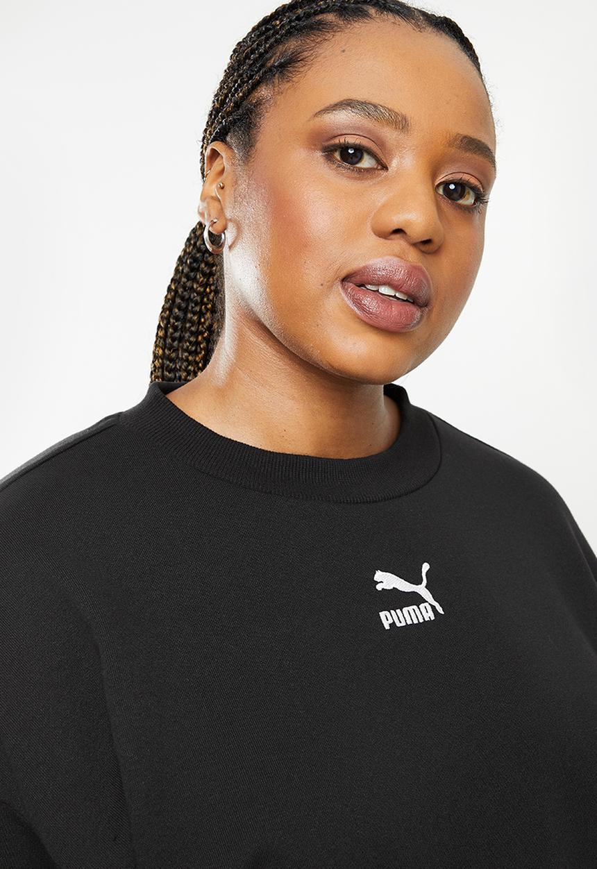 PUMA - Plus classics puff sleeve crew sweat - puma black