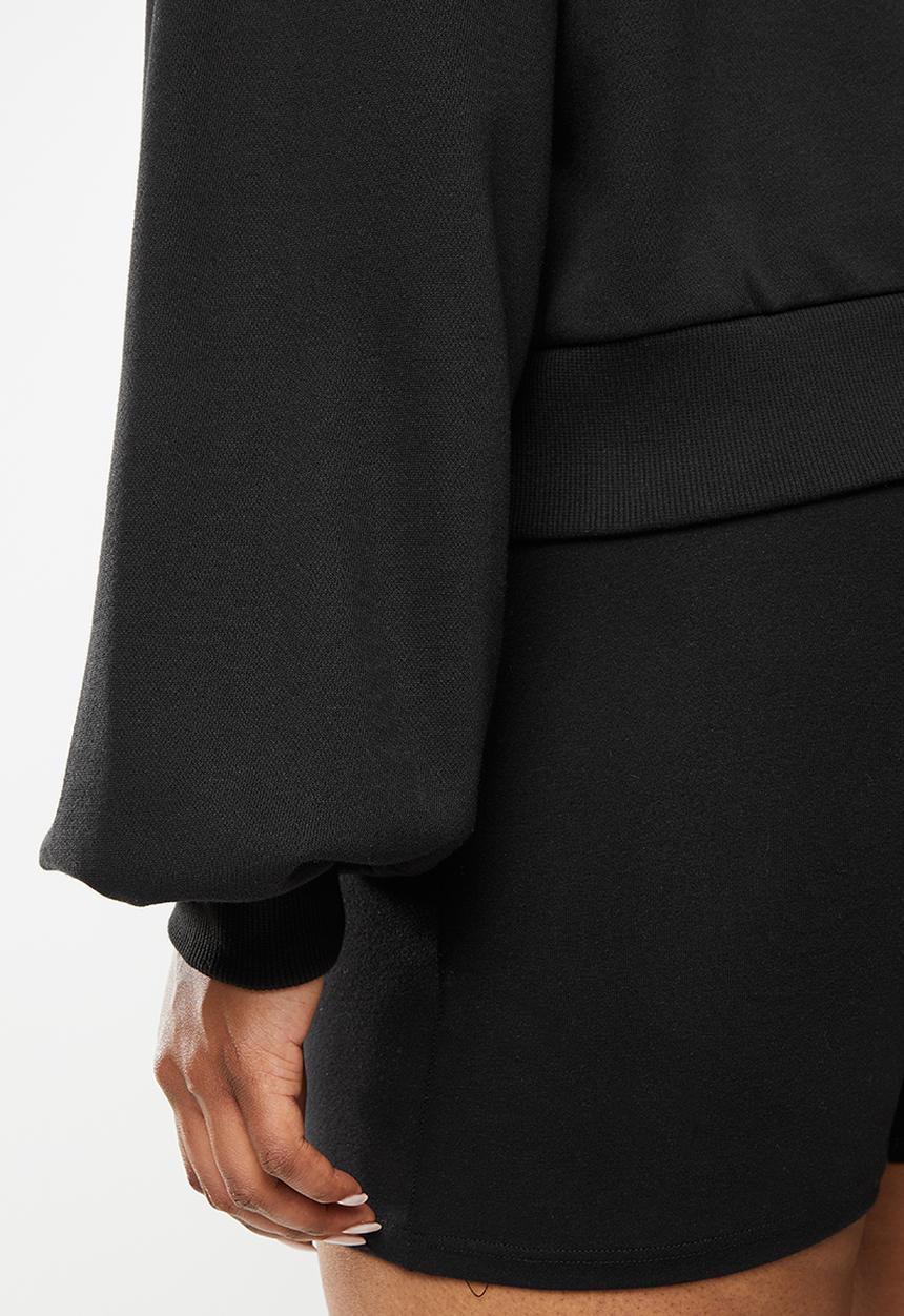 PUMA - Plus classics puff sleeve crew sweat - puma black