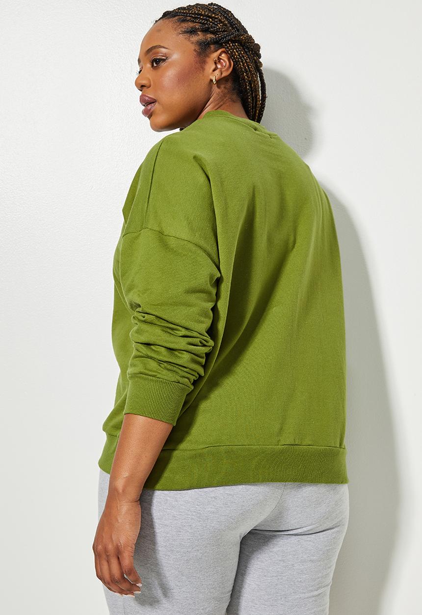 Superbalist - Crew neck sweat - pesto