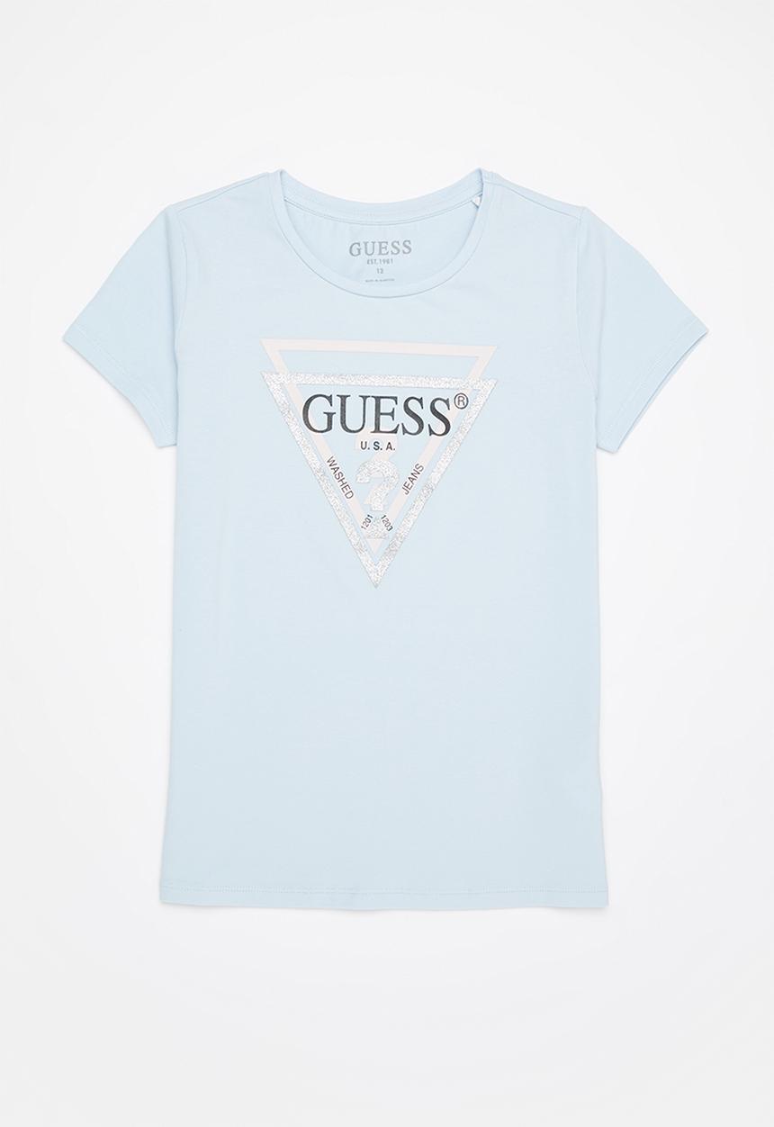 GUESS - Girls sequin printed tee - blue