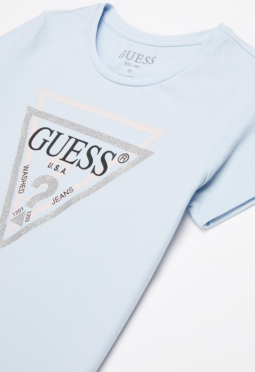 GUESS - Girls sequin printed tee - blue
