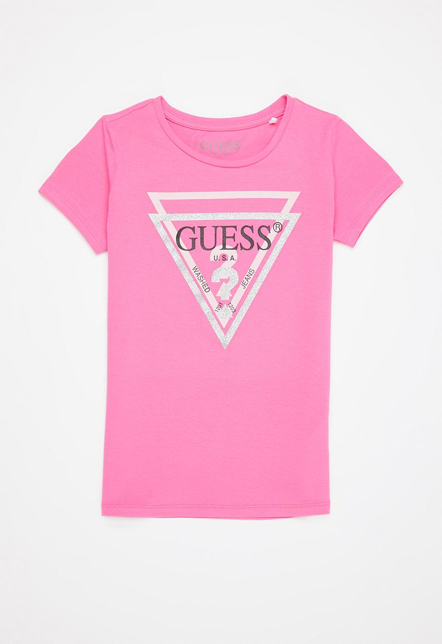 GUESS - Girls sequin printed tee - pink