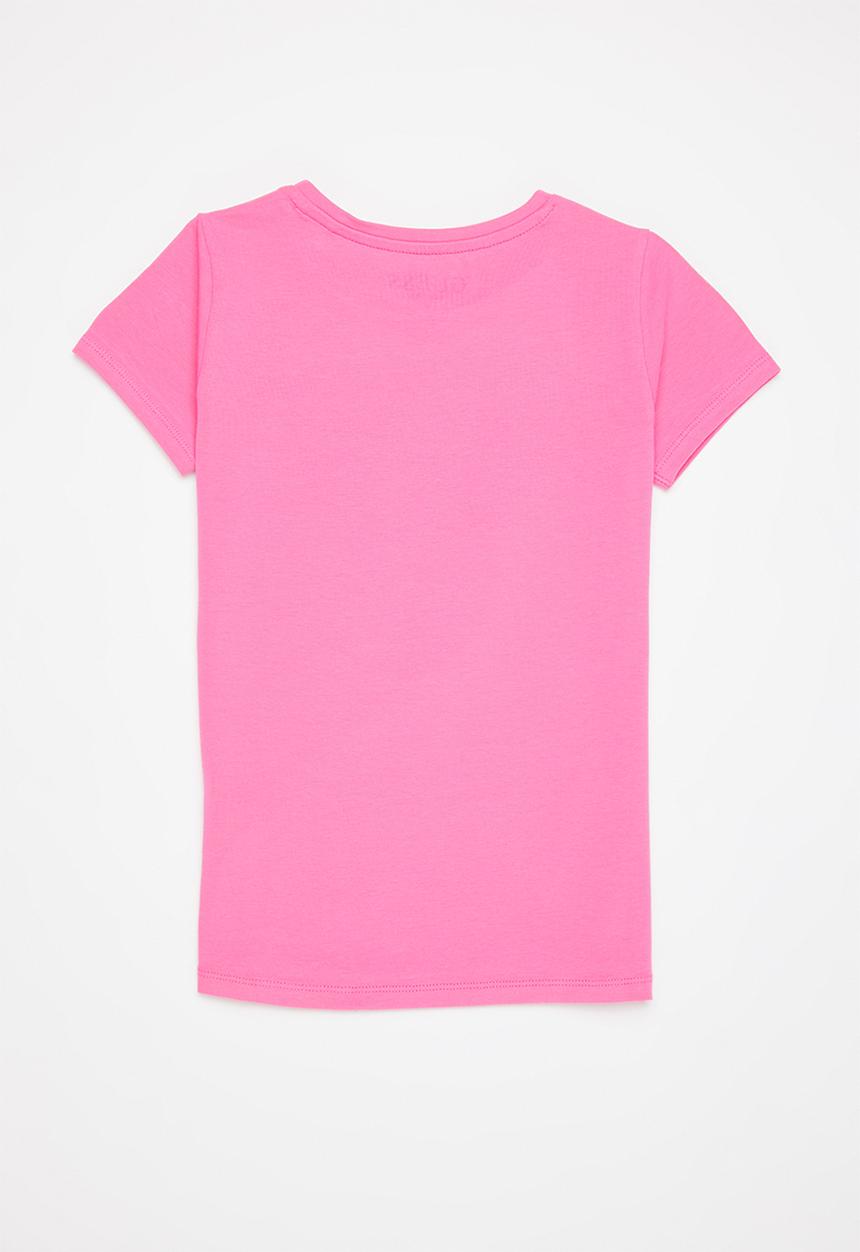 GUESS - Girls sequin printed tee - pink