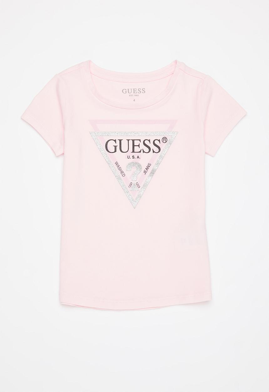 GUESS - Girls sequin printed tee - pink