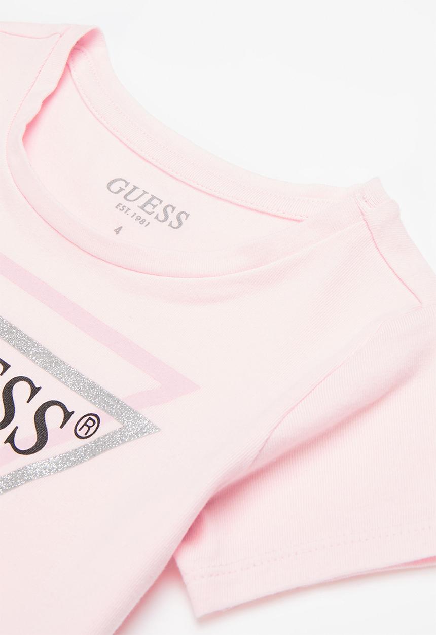 GUESS - Girls sequin printed tee - pink