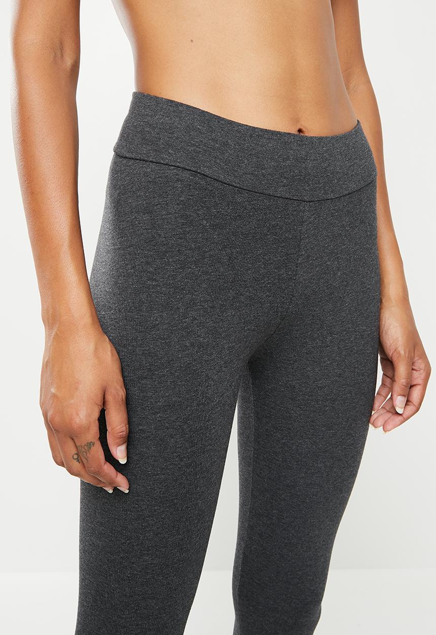 PUMA - Essential logo leggings - dark gray heather