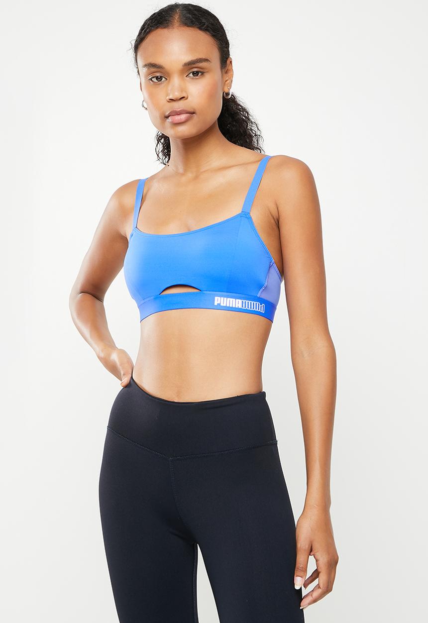 PUMA - Padded sporty bra 1p - blue