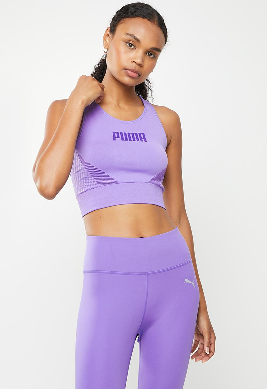 PUMA - Evostripe evoknit sports bra - hazy blue